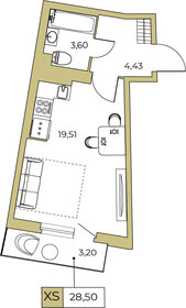 26,7 м², квартира-студия 4 700 000 ₽ - изображение 102