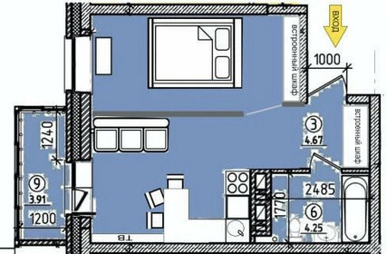 48,3 м², 1-комнатная квартира 5 400 000 ₽ - изображение 68