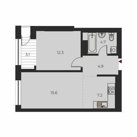 Квартира 47,8 м², 2-комнатная - изображение 1