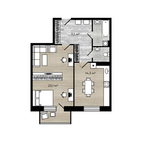 48,8 м², 2-комнатная квартира 3 000 000 ₽ - изображение 34