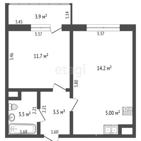 45 м², 1-комнатная квартира 6 700 000 ₽ - изображение 79