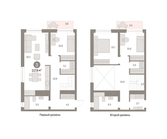 128,5 м², 4-комнатная квартира 21 900 000 ₽ - изображение 76