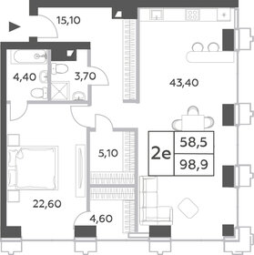 122 м², 2-комнатная квартира 64 563 496 ₽ - изображение 28