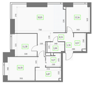 101,4 м², 3-комнатная квартира 48 199 368 ₽ - изображение 33