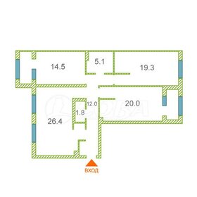 Квартира 99 м², 3-комнатная - изображение 1