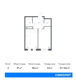 46,8 м², 2-комнатная квартира 19 852 308 ₽ - изображение 13