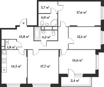 119,1 м², 4-комнатная квартира 26 030 312 ₽ - изображение 66