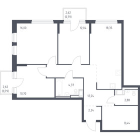 34,5 м², 1-комнатная квартира 4 857 072 ₽ - изображение 64