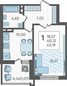 33,7 м², 1-комнатная квартира 5 000 000 ₽ - изображение 66