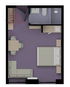 17 м², 1-комнатные апартаменты 2 400 000 ₽ - изображение 24