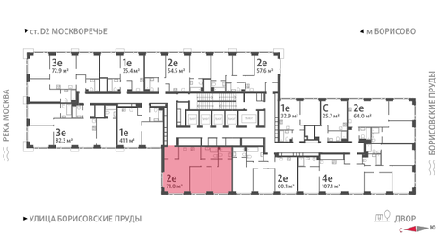 66,2 м², 2-комнатная квартира 27 970 560 ₽ - изображение 43