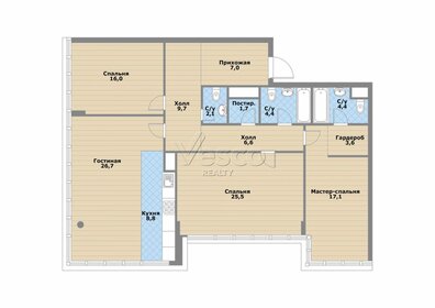 Квартира 130,6 м², 4-комнатная - изображение 1