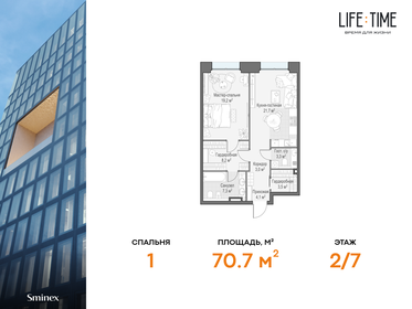 64,1 м², 2-комнатная квартира 56 500 000 ₽ - изображение 111