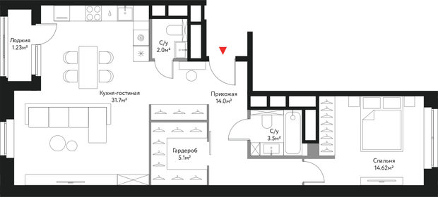 73,1 м², 3-комнатная квартира 28 166 580 ₽ - изображение 80