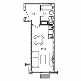 Квартира 24,9 м², студия - изображение 1