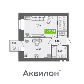 33,5 м², квартира-студия 4 244 760 ₽ - изображение 45