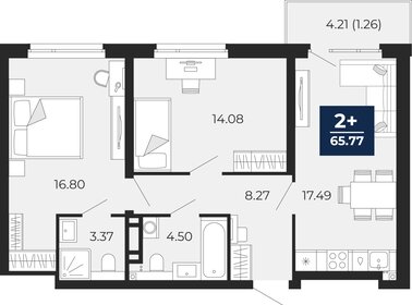 64,8 м², 2-комнатная квартира 7 780 000 ₽ - изображение 16