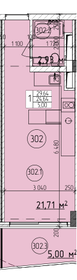 Квартира 29,6 м², студия - изображение 1