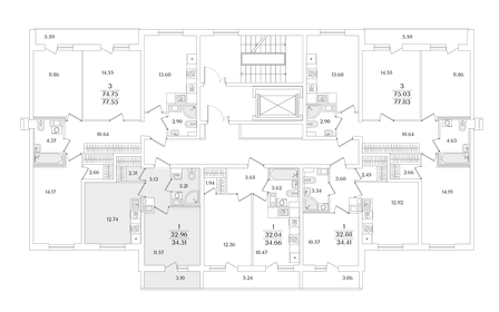 Квартира 34 м², 1-комнатная - изображение 2