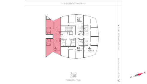 84,2 м², 3-комнатная квартира 39 000 000 ₽ - изображение 68