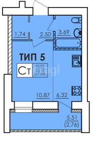 Квартира 30,6 м², студия - изображение 1