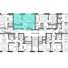 Квартира 54,7 м², 1-комнатные - изображение 2