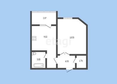 46 м², 1-комнатная квартира 5 400 000 ₽ - изображение 37