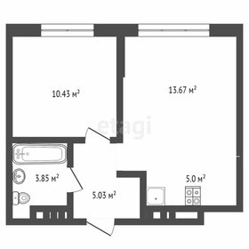 Квартира 38 м², 1-комнатная - изображение 3