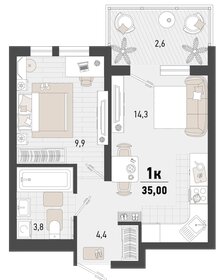 35,1 м², 1-комнатная квартира 9 126 000 ₽ - изображение 9