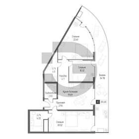 Квартира 124,7 м², 3-комнатная - изображение 1