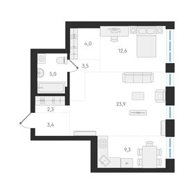 71,4 м², 2-комнатная квартира 12 800 000 ₽ - изображение 54