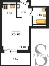 28,7 м², квартира-студия 2 898 700 ₽ - изображение 56