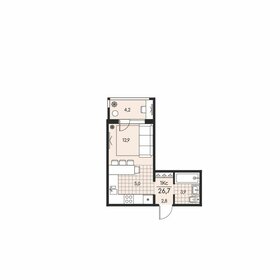 29,2 м², 1-комнатная квартира 3 000 000 ₽ - изображение 49