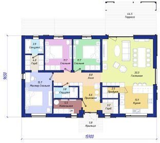 110 м² дом, 6 соток участок 14 600 000 ₽ - изображение 70