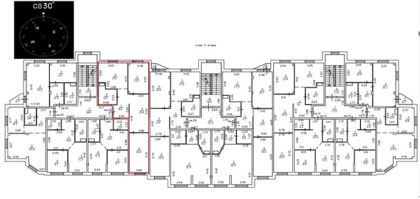 Квартира 74,7 м², 2-комнатная - изображение 2