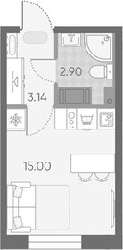 Квартира 21 м², студия - изображение 1