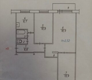 Квартира 60 м², 3-комнатная - изображение 4