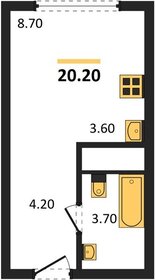 Квартира 20,6 м², студия - изображение 1