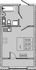 Квартира 24,2 м², студия - изображение 1