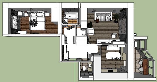 Квартира 57,9 м², 2-комнатная - изображение 1