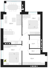 Квартира 60,2 м², 2-комнатная - изображение 1