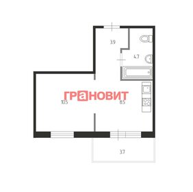 Квартира 30 м², 1-комнатная - изображение 1