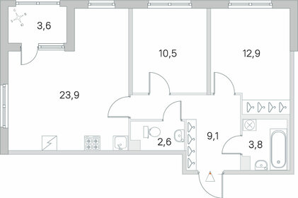 97,1 м², 2-комнатная квартира 16 992 500 ₽ - изображение 108