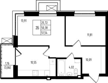 43 м², 2-комнатная квартира 6 590 000 ₽ - изображение 80