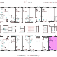 Квартира 33,5 м², 1-комнатная - изображение 3