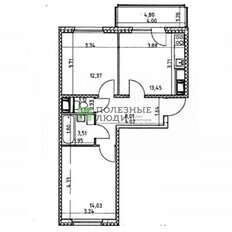 Квартира 53,5 м², 2-комнатная - изображение 4