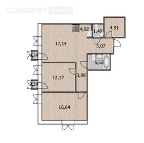 75,6 м², 3-комнатная квартира 20 776 300 ₽ - изображение 46