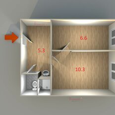 Квартира 24 м², 1-комнатная - изображение 1