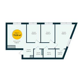 78,2 м², 4-комнатная квартира 9 170 000 ₽ - изображение 20