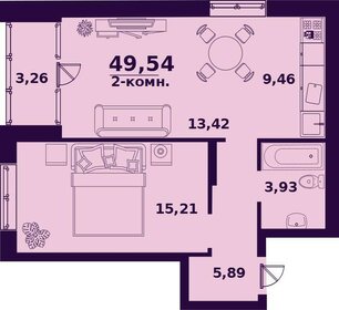 58,4 м², 2-комнатная квартира 4 300 000 ₽ - изображение 33